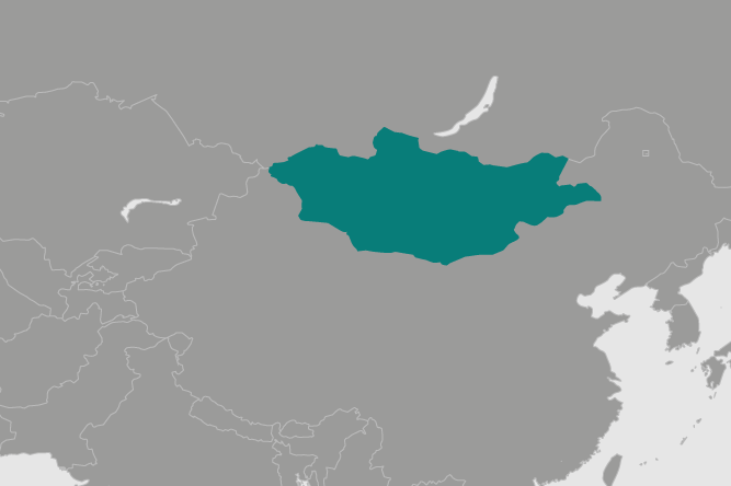 Mongolia, neighbours China in the Asian region