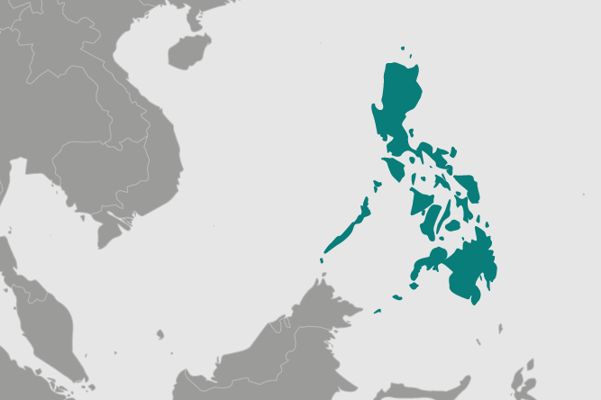 Archipelago of the Philippines located in South East Asia