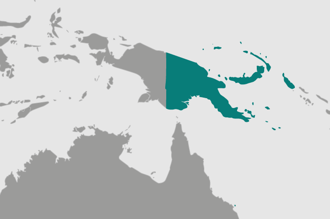 Papua New Guinea located near Australia and Indonesia