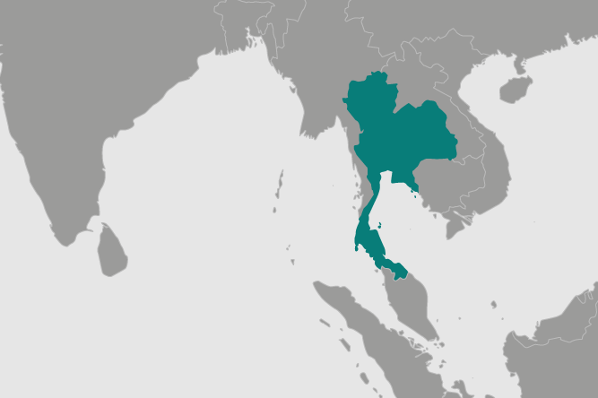 Location of Thailand